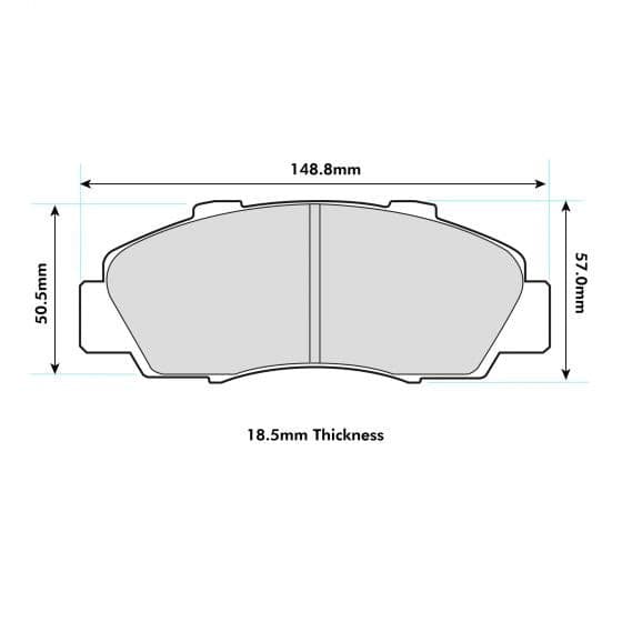Honda Integra DC2 Front Performance Brake Pads 1206 PBS Brakes