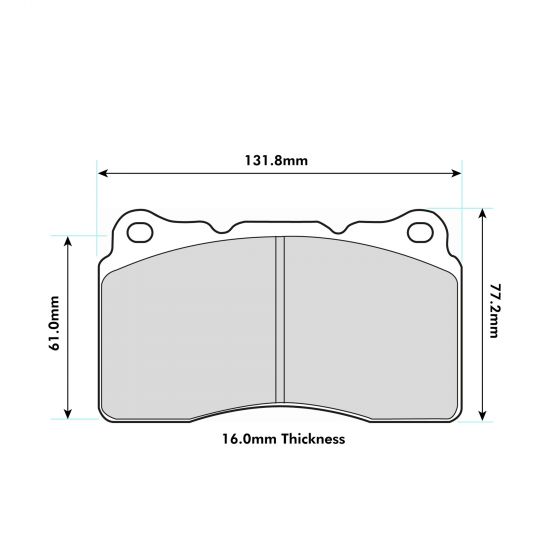 Renault Megane III 265 250 Front PBS Performance Brake Pads 8017 PBS Brakes