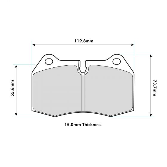 MINI with Brembo Front Performance Brake Pads 8071 PBS Brakes