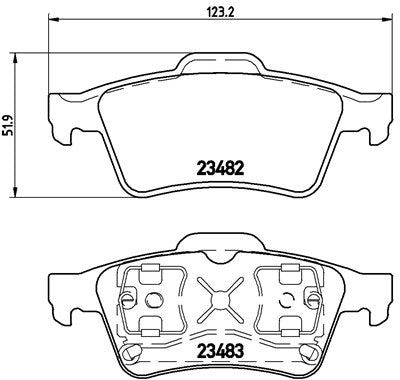 Renault Megane II RS 225 Rear ProTrack with Teves Performance Brake Pads 8152PT PBS Brakes