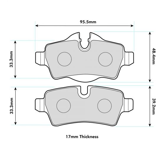 MINI Rear Performance Brake Pads 8472 PBS Brakes