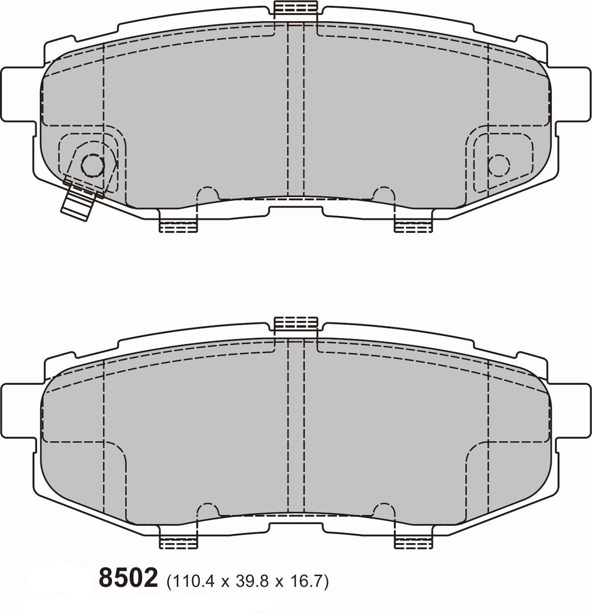 SUBARU BRZ Rear Performance Brake Pads 8502 PBS Brakes