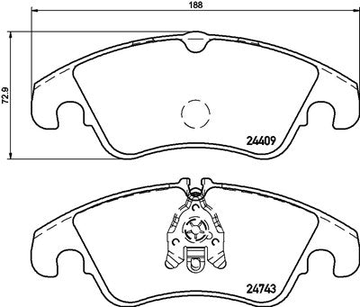 Ford focus RS MK2 Front 8572 PBS Brakes