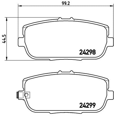 Mazda MX5 MK3 (NC) Race Brake Pads - 1.8 / 2.0 Rear Pads 8614 PBS Brakes