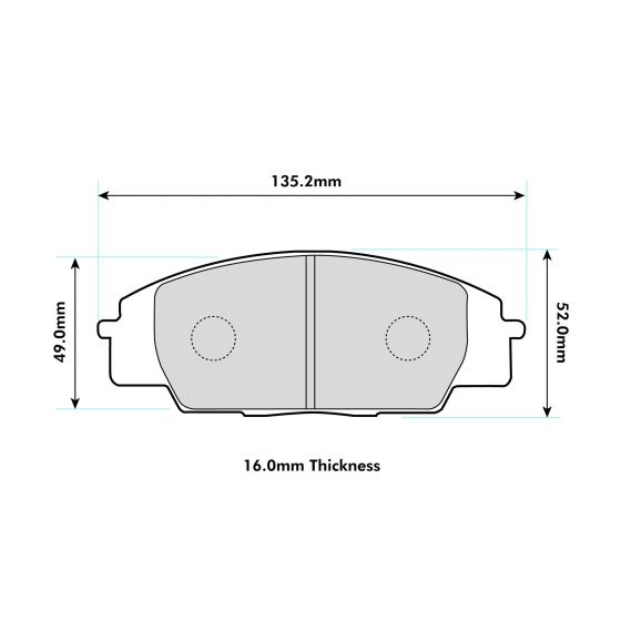 Honda S2000 Front Performance Brake Pads 0991 PBS Brakes