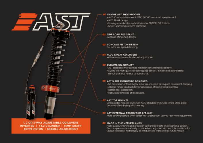 AST 5200 Series Coilovers - BMW Applications