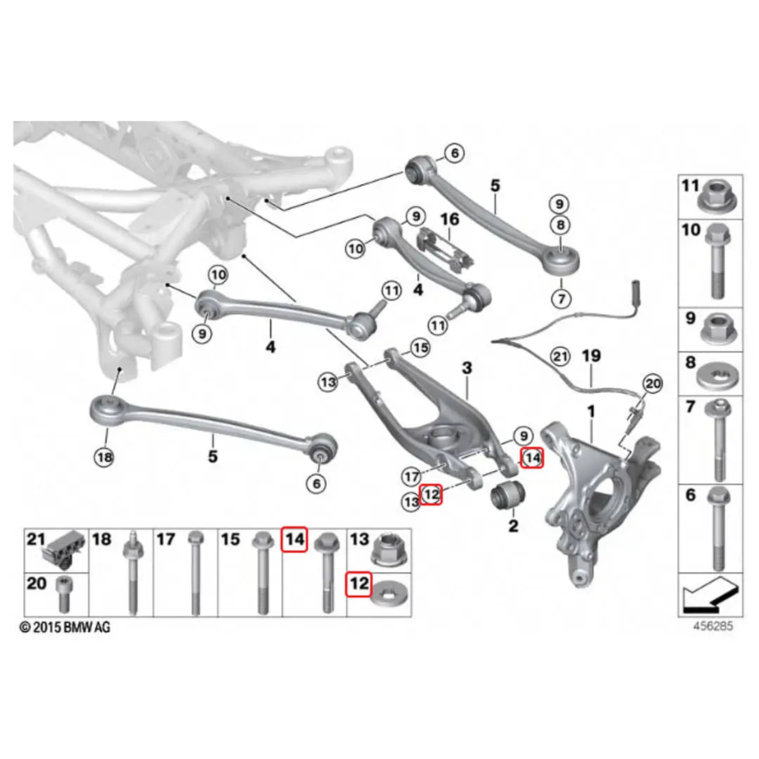 BMW M2 / M3 / M4 (F8X & G8X) Rear Camber Lockout Shims | XC3 Engineering XC3 Engineering