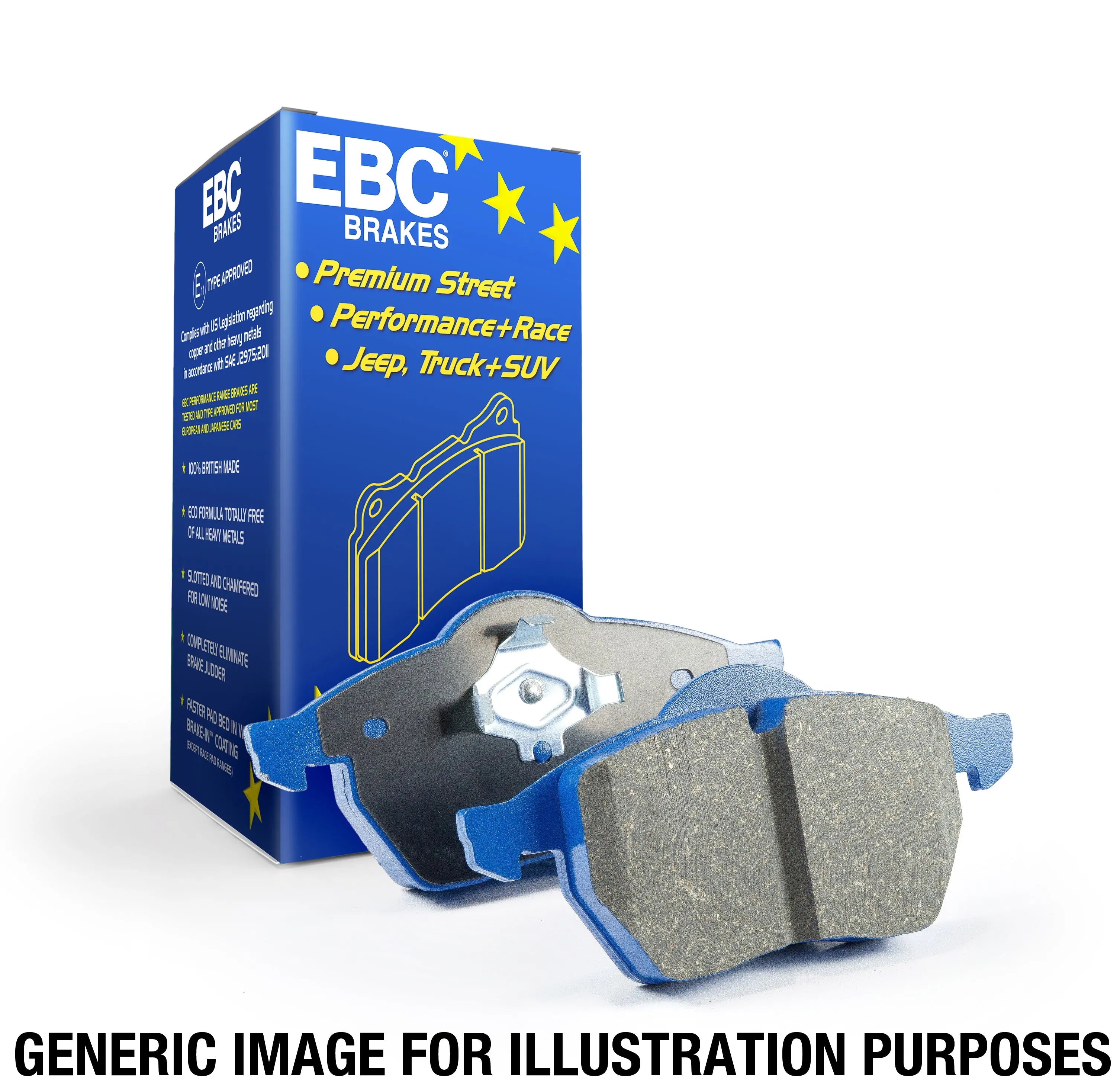 EBC Bluestuff NDX Trackday Brake Pad Set (DP5002NDX) EBC Brakes