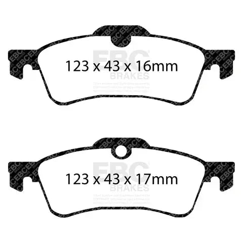 EBC Greenstuff 2000 Series Sport Brake Pad Set (DP21389) (Front) EBC Brakes
