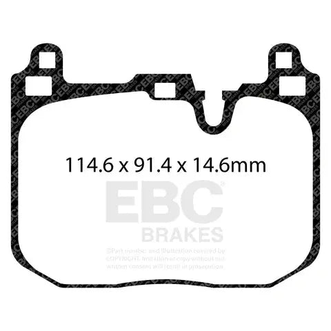 EBC Yellowstuff 4000 Series Street and Track Brake Pad Set (Front) (DP42271R) EBC Brakes