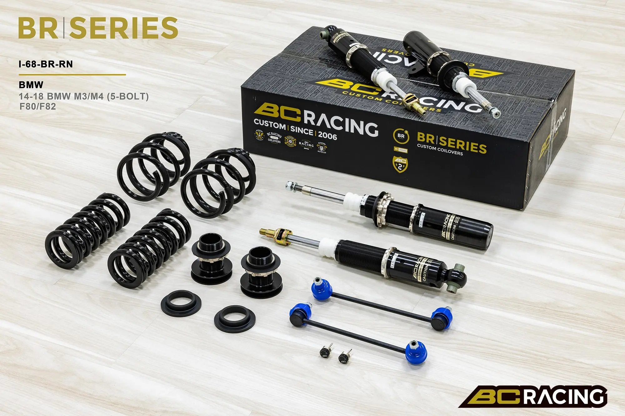 BC Racing BR Series - BMW 3/4 Series F80 F82 M3 M4 (2014-2018) (5-Bolt Top Mount) BC Racing
