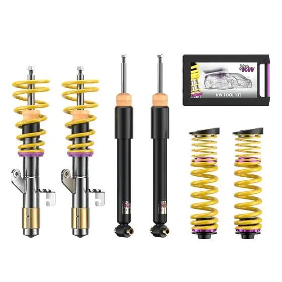KW Coilover suspension V1 inox (incl. deactivation for electronic dampers) - BMW 1 Series F20 M140i KW Suspension