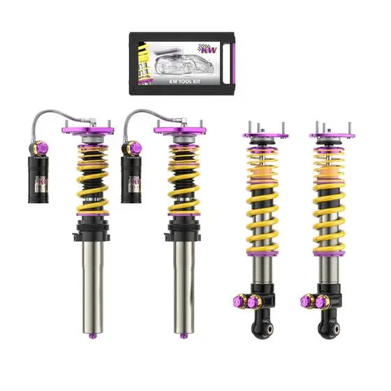 KW Coilover suspension V4/V5 Clubsport incl. top mounts (incl. cancellation kit for electronic dampers) - Porsche 911 991 GT3RS KW Suspension