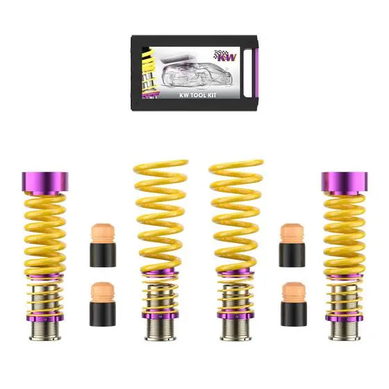 KW height-adjustable springs kit (Lowering springs) - Nissan R35 GTR KW Suspension