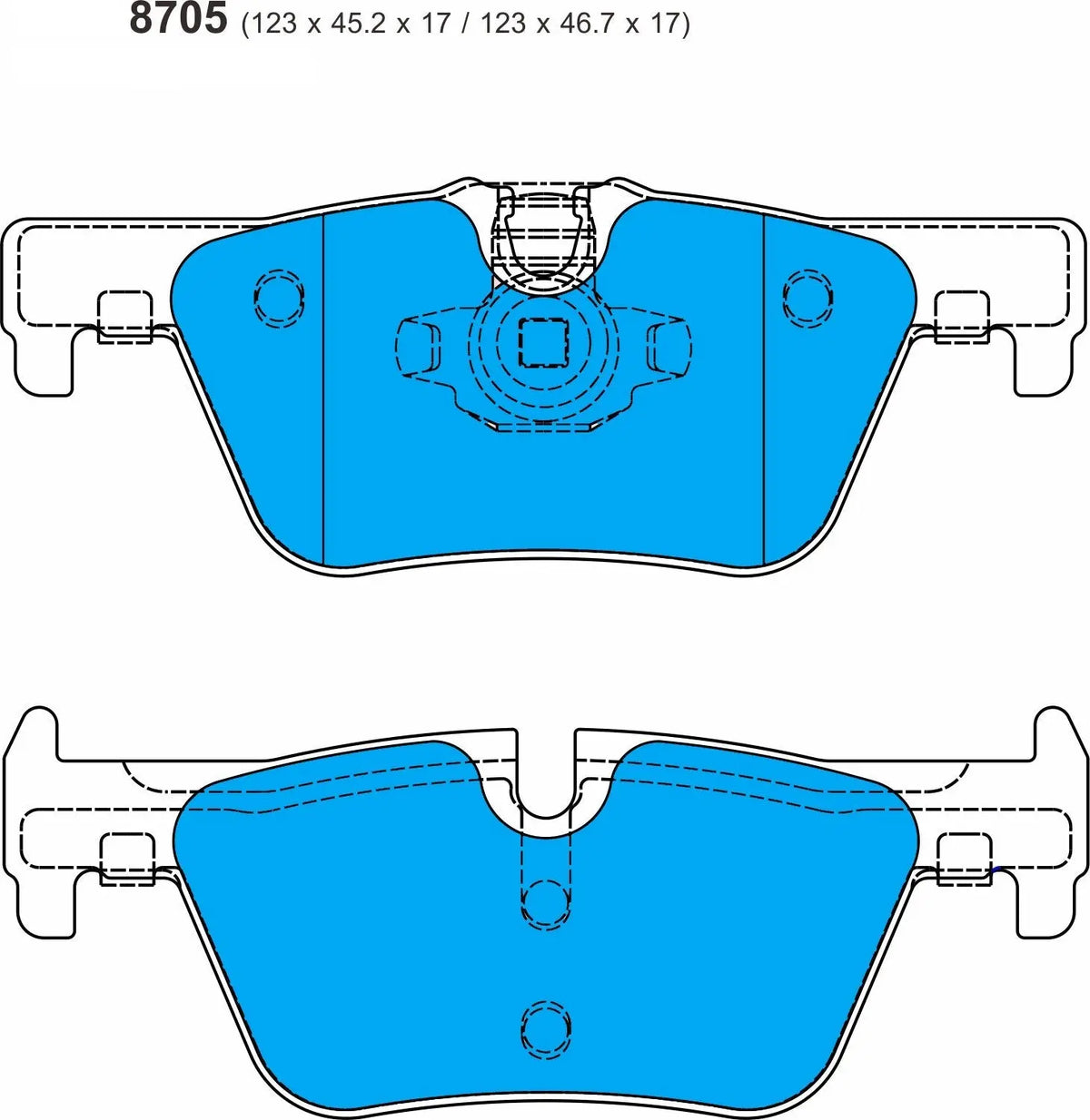 BMW F20/F21 114/116/118 BMW BRSCC Supercup Rear Performance Brake Pads 8705 PBS Brakes