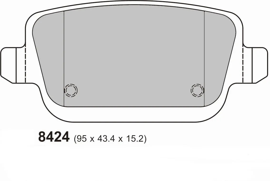 Ford focus RS MK2 PBS Rear Pads 8424 PBS Brakes