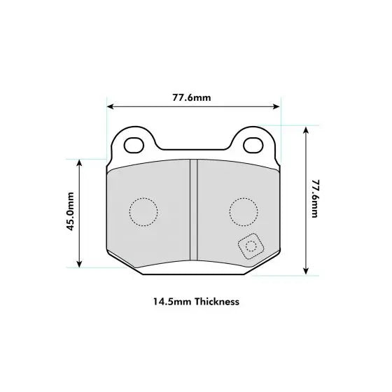 Lancer 2.0 Evo V(5)-IX(9) Rear Pads 8198 PBS Brakes