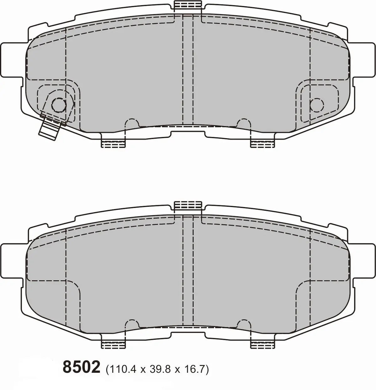 Toyota GT86 Rear Performance Brake Pads 8502 PBS Brakes