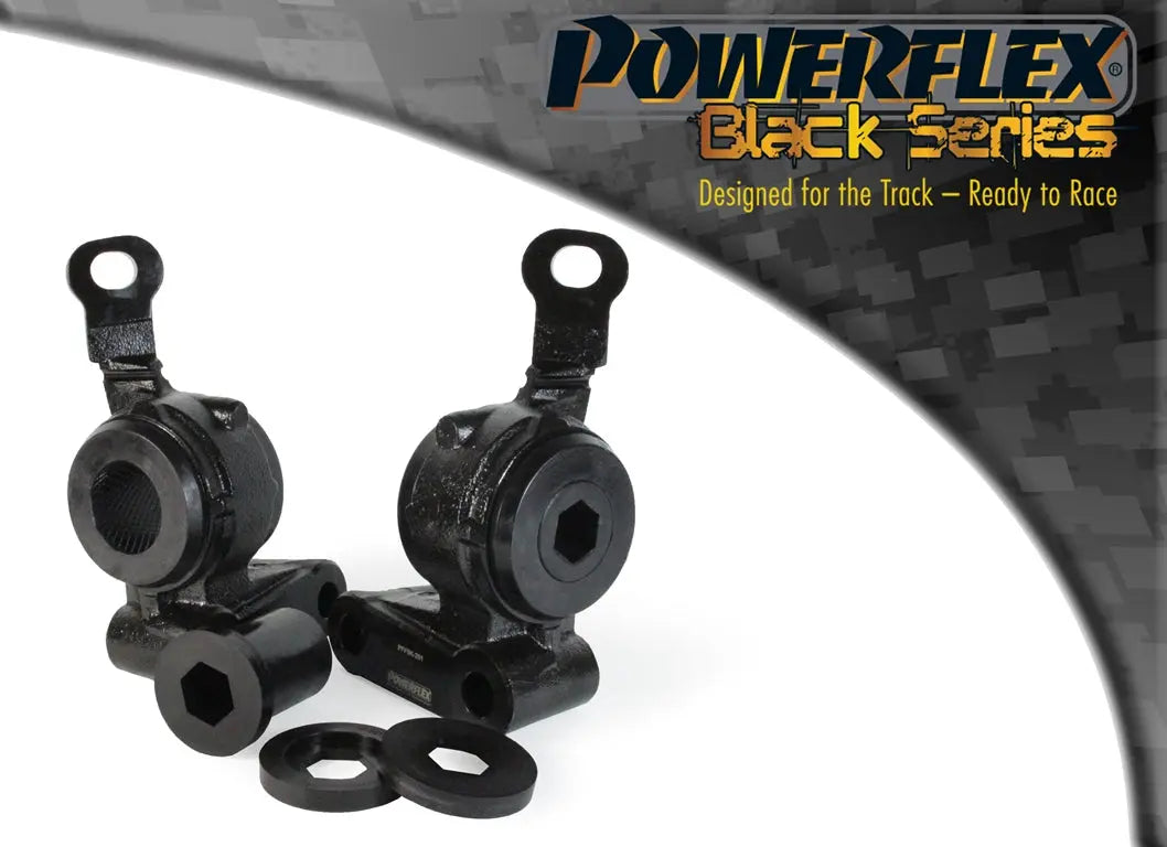 Powerflex BLACK Front Wishbone Rear Bush & Bracket PFF5K-201BLK for Mini R56/57 Gen 2 Powerflex