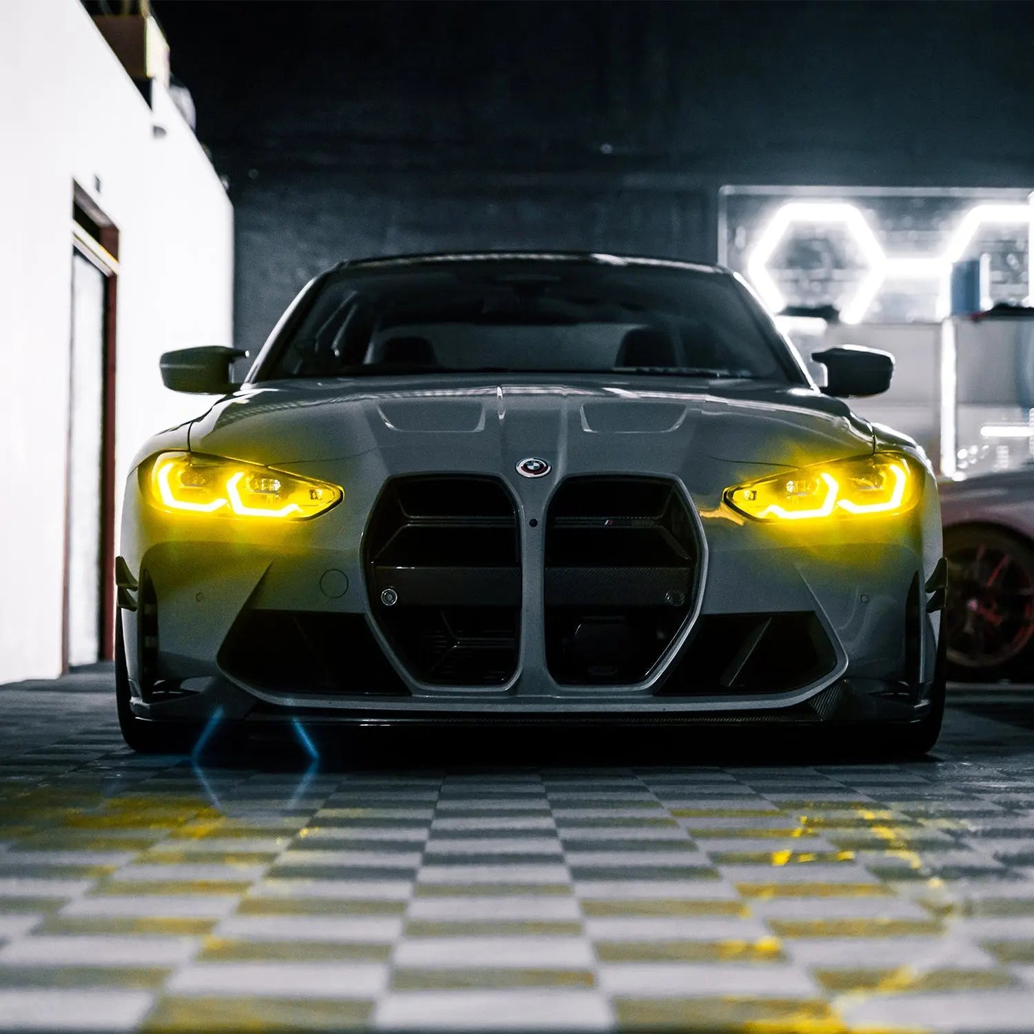 R44 BMW CSL Yellow Daytime Running Lights LED Module Set For BMW G80/G81 M3 & G82/G83 M4 (2021-2024) R44 Performance