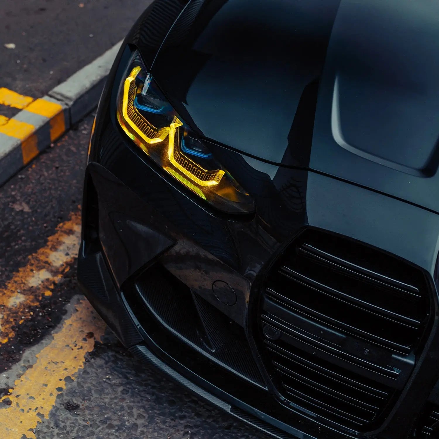 R44 BMW CSL Yellow Daytime Running Lights LED Module Set For BMW G80/G81 M3 & G82/G83 M4 (2021-2024) R44 Performance