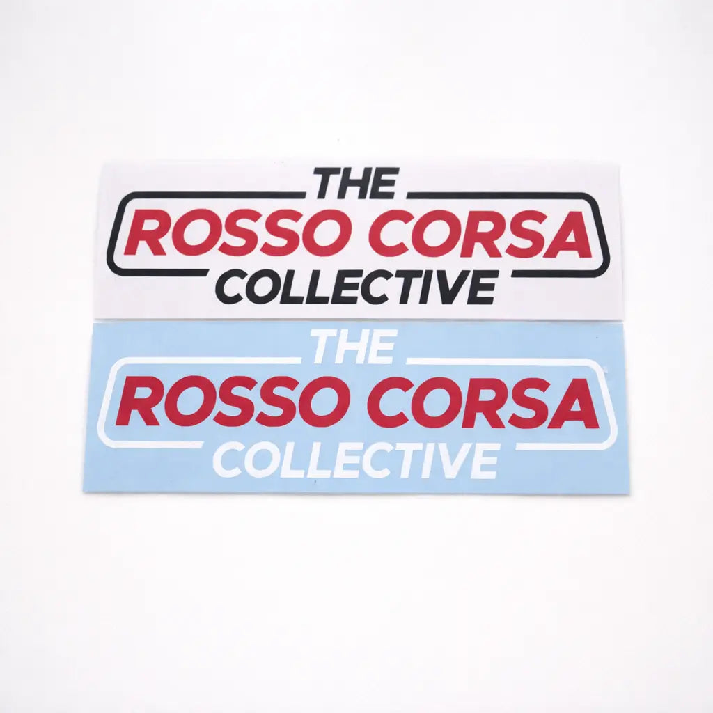 The Rosso Corsa Collective Rectangle Sticker The Rosso Corsa Collective