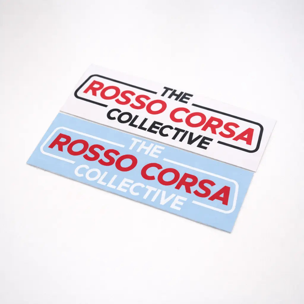 The Rosso Corsa Collective Rectangle Sticker The Rosso Corsa Collective