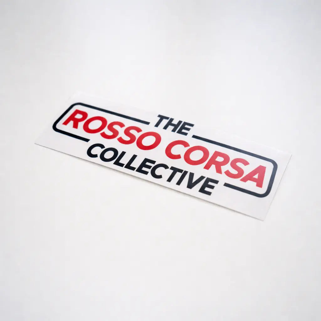 The Rosso Corsa Collective Rectangle Sticker The Rosso Corsa Collective