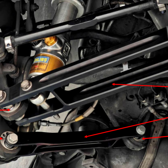 Millway Motorsport Uniball Rear Trailing Arm Bushings (E82 1M/E9X M3, E8X 1 Series, E9X 3 Series)