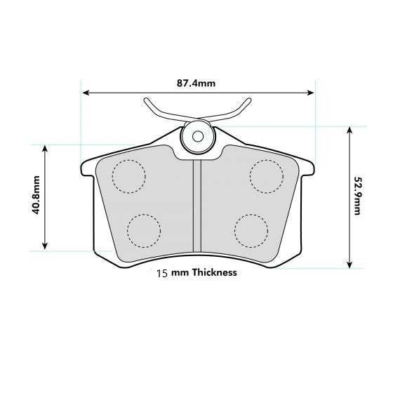 AUDI TT Quattro 1.8 20v  Rear Performance Brake Pads 0974 PBS Brakes