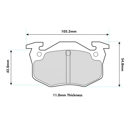 Renault Clio 2.0 Williams 16V Rear Performance Brake Pads 1301 PBS Brakes
