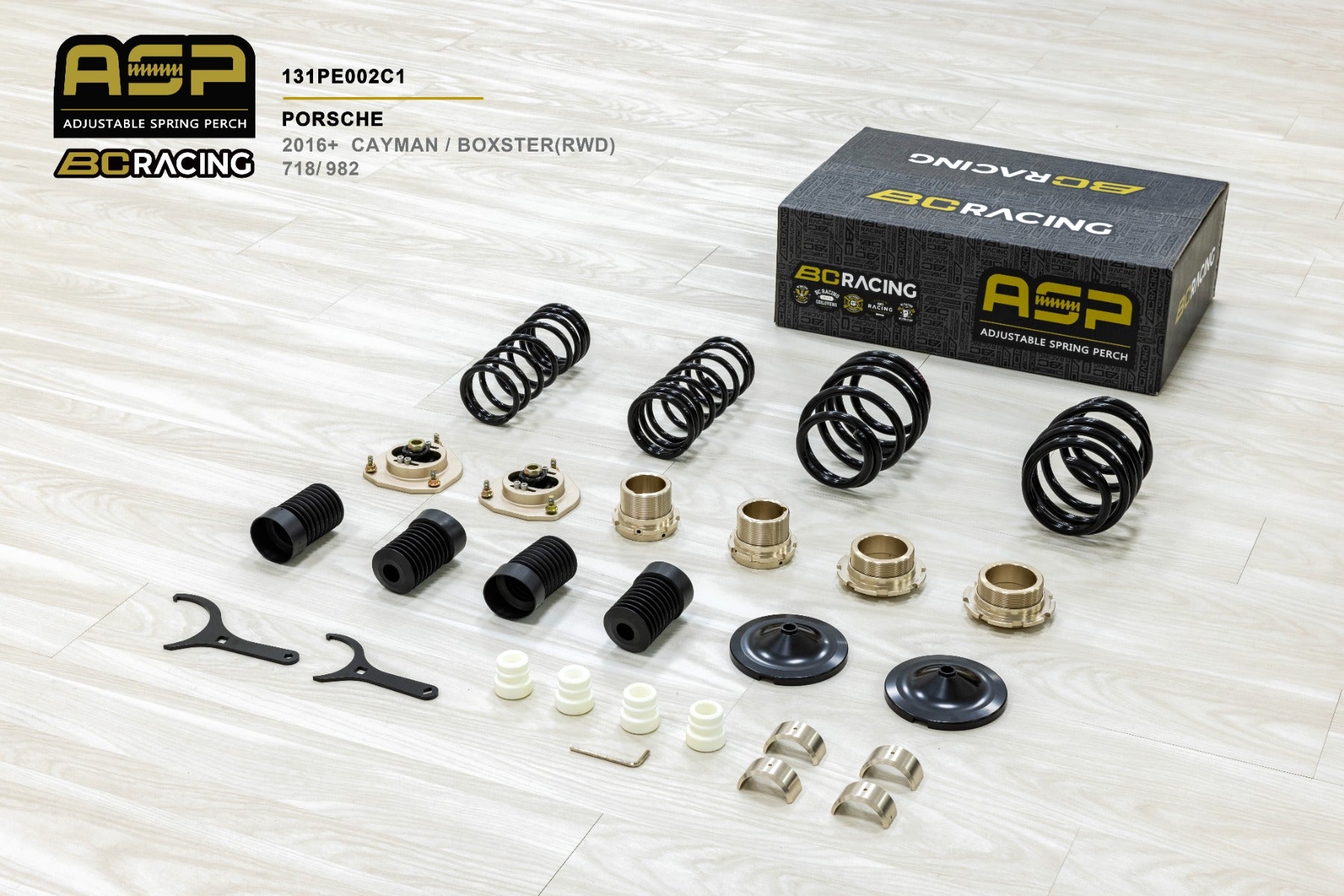 BC Racing ASP Suspension - Porsche Cayman / Boxster (RWD) 982/718 (2016+)