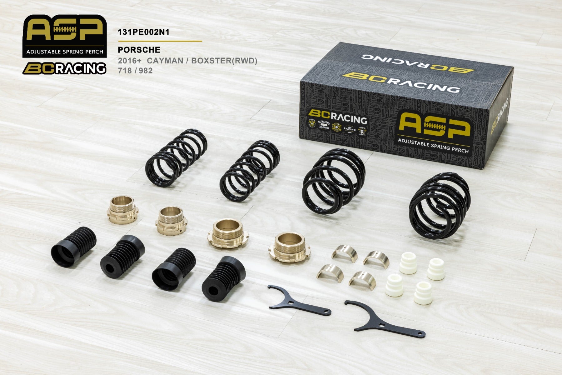 BC Racing ASP Suspension - Porsche Cayman / Boxster (RWD) 982/718 (2016+)