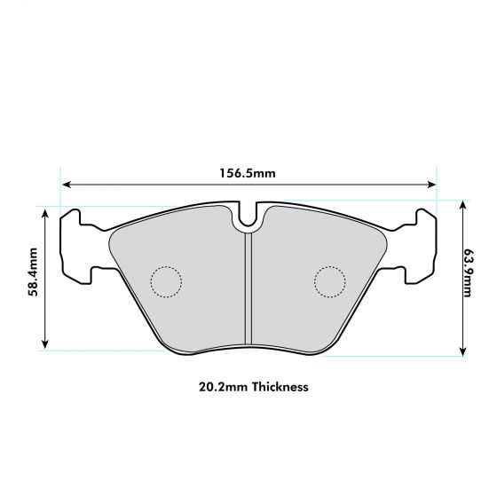 BMW E46 M3 Front Performance Brake Pads 1364 PBS Brakes