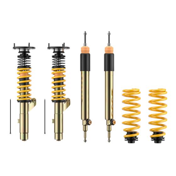 ST XTA plus 3 coilover suspension, galvanised steel (damping adjustable with top mounts) - BMW 1 Series E81 / E82 / E87 ST Suspension