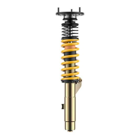ST XTA plus 3 coilover suspension, galvanised steel (damping adjustable with top mounts) - BMW 1 Series E81 / E82 / E87 ST Suspension