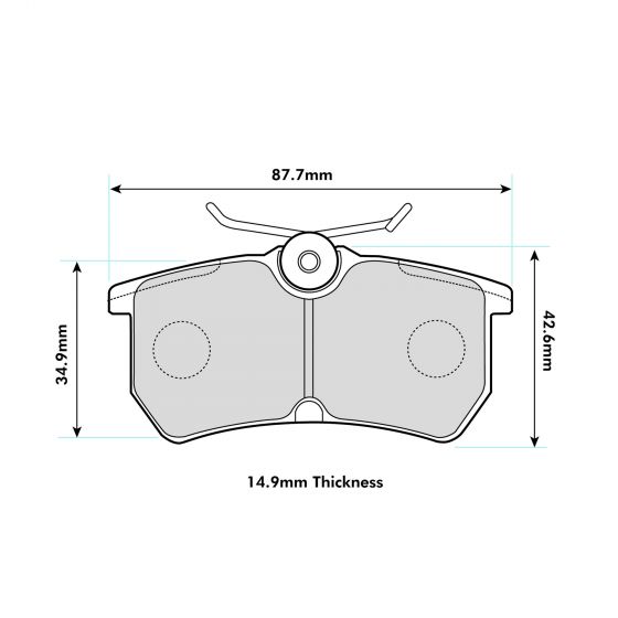 Fiesta St180/200 Mk7 Rear Performance Brake Pads 8171 PBS Brakes