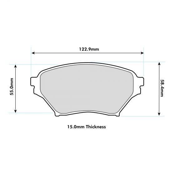 Mazda MX5 (NB) - SVT Sport / MazdaSpeed Front Performance Brake Pads 8182 PBS Brakes