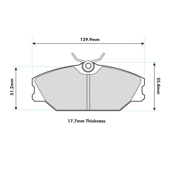 Renault Clio 172/182 Front Performance Brake Pads 8193 PBS Brakes