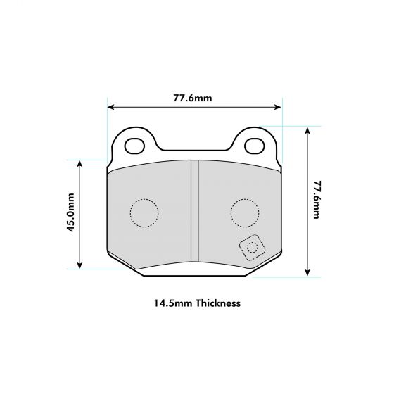 Lancer  2.0 Evo V(5)-IX(9) Rear Pads 8198 PBS Brakes