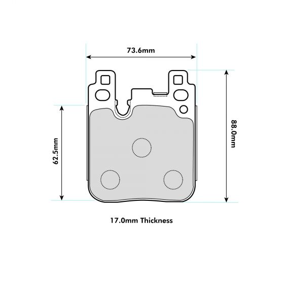 BMW M3 F80 Rear Performance Brake Pads 8686 PBS Brakes