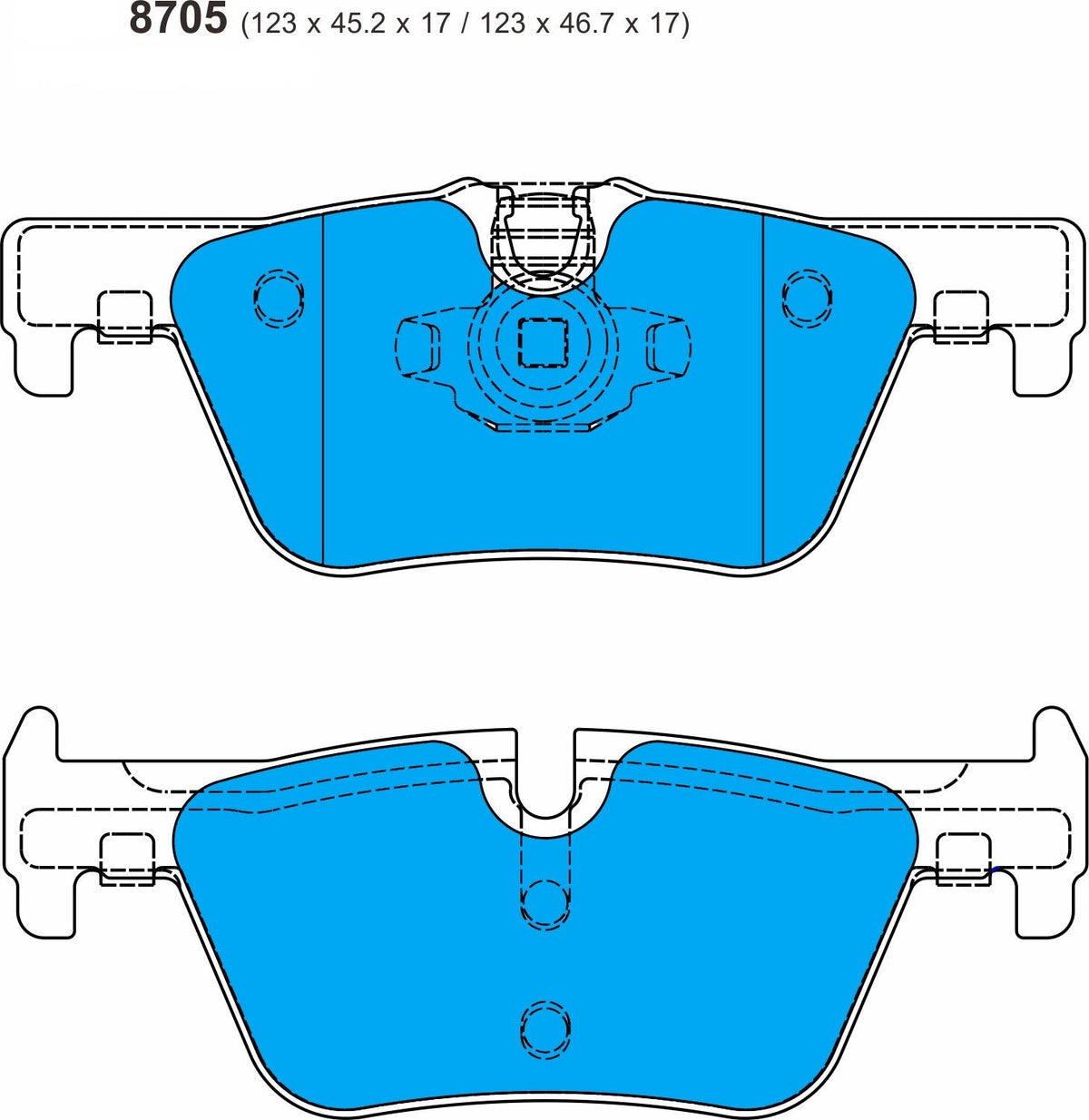 BMW F20/F21 114/116/118 BMW BRSCC Supercup Rear Performance Brake Pads  8705 PBS Brakes