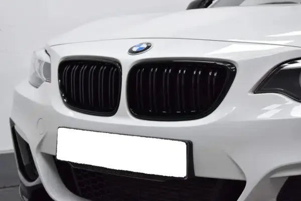BMW M2 F87, 2 Series, M235i & M240i F22 F23 Gloss Black Kidney Grilles by FORM (2014-2020) FORM