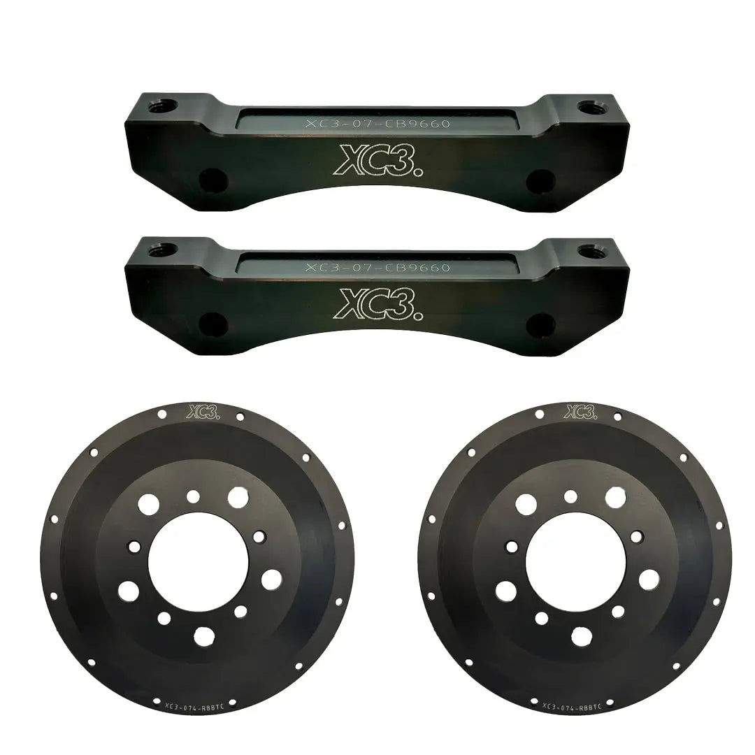 BMW M3 E9X / E92 BTCC Brake Upgrade Kit Caliper Carrier & Rotor Bell AP Racing CP9660 | XC3 Engineering XC3 Engineering
