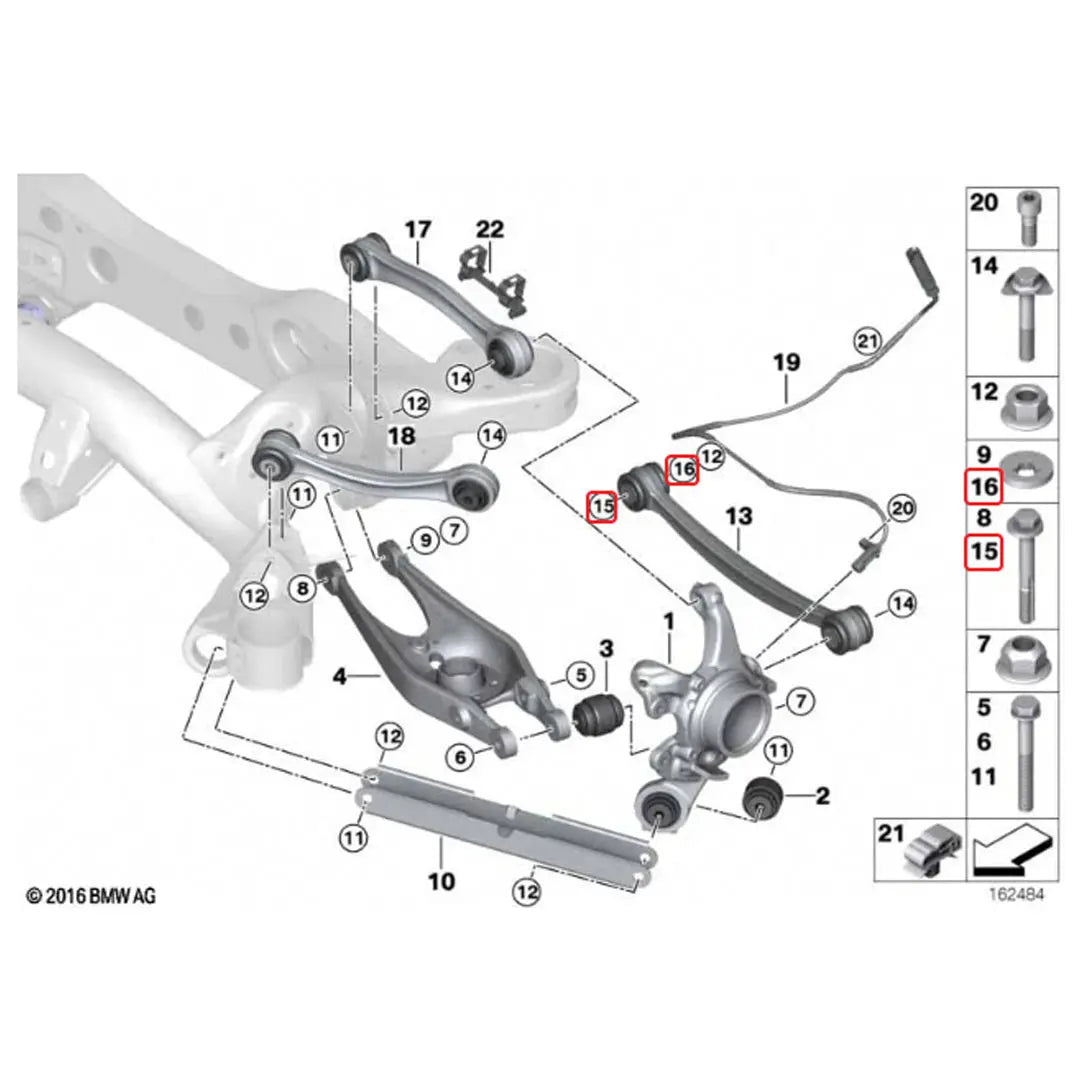 BMW M3 E9X E92 Rear Toe Lockout Shims | XC3 Engineering XC3 Engineering