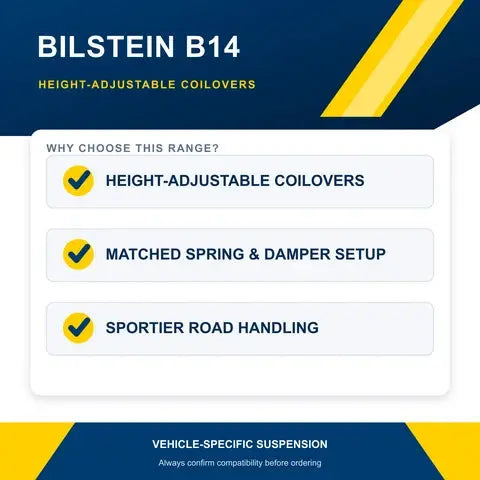 Bilstein B14 Height-Adjustable Coilover Kit (47-244412) - BMW Mini (F56)4 The Rosso Corsa Collective