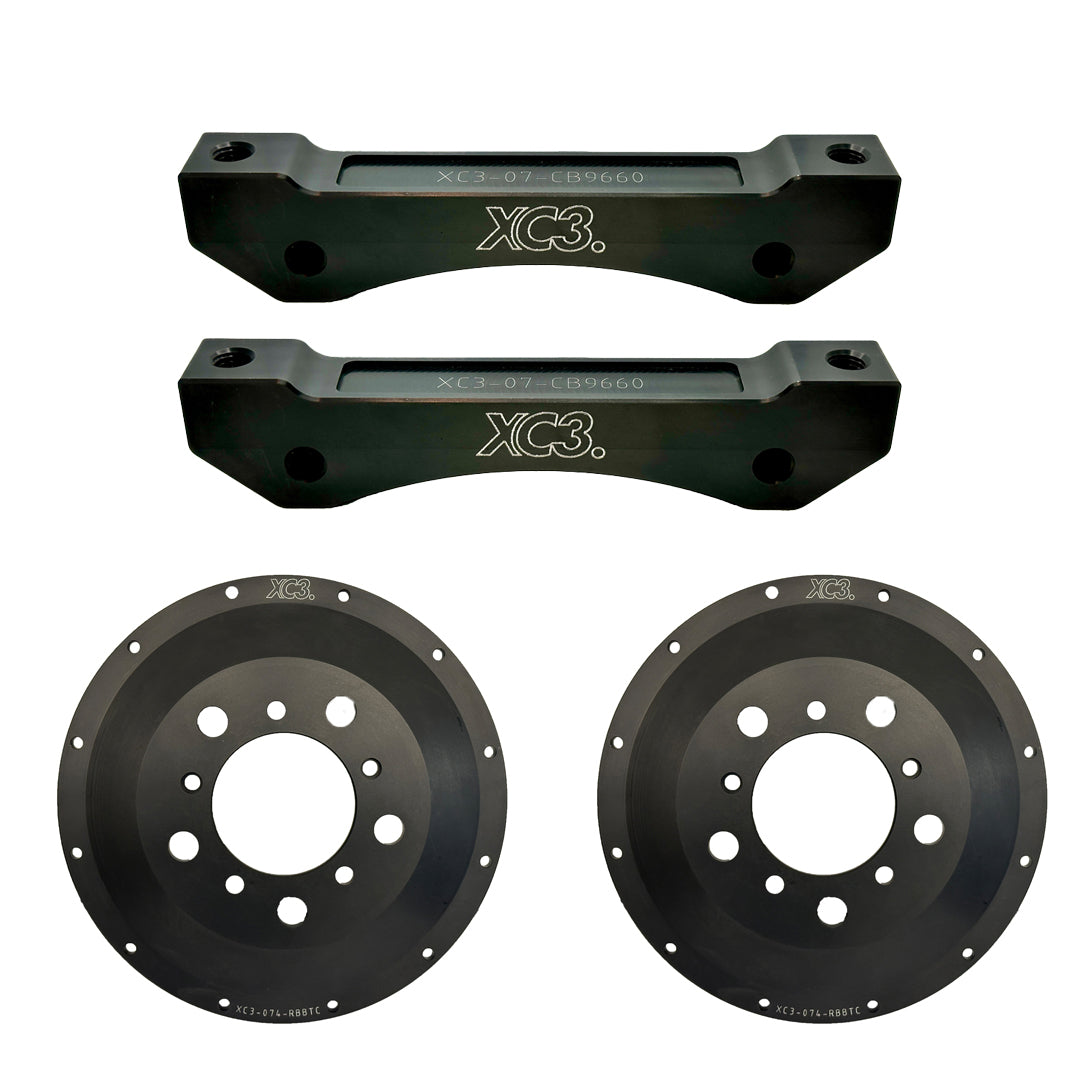 BMW M3 E9X / E92 BTCC Brake Upgrade Kit Caliper Carrier & Rotor Bell AP Racing CP9660 | XC3 Engineering XC3 Engineering