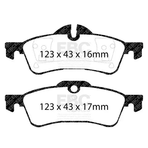 EBC Brakes Pad and Disc Kit (PD18KR047) (Rear) EBC Brakes