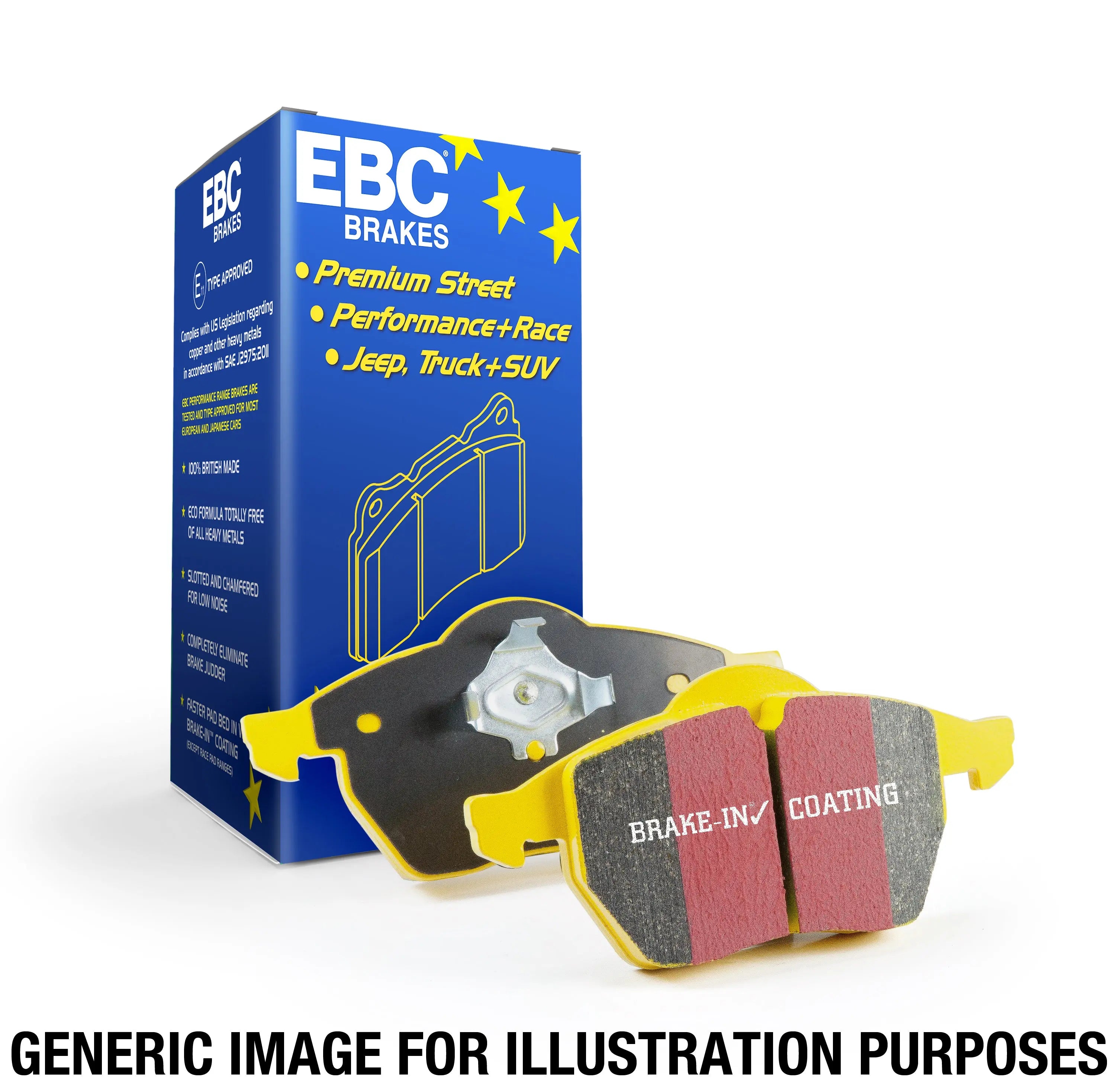 EBC Brakes H303 Kit ganasce freni : 110 x 25 mm