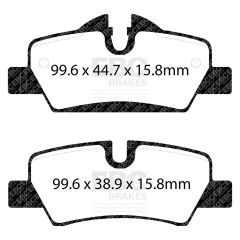 EBC Greenstuff 2000 Series Sport Brake Pad Set (Rear) (DP22228) EBC Brakes